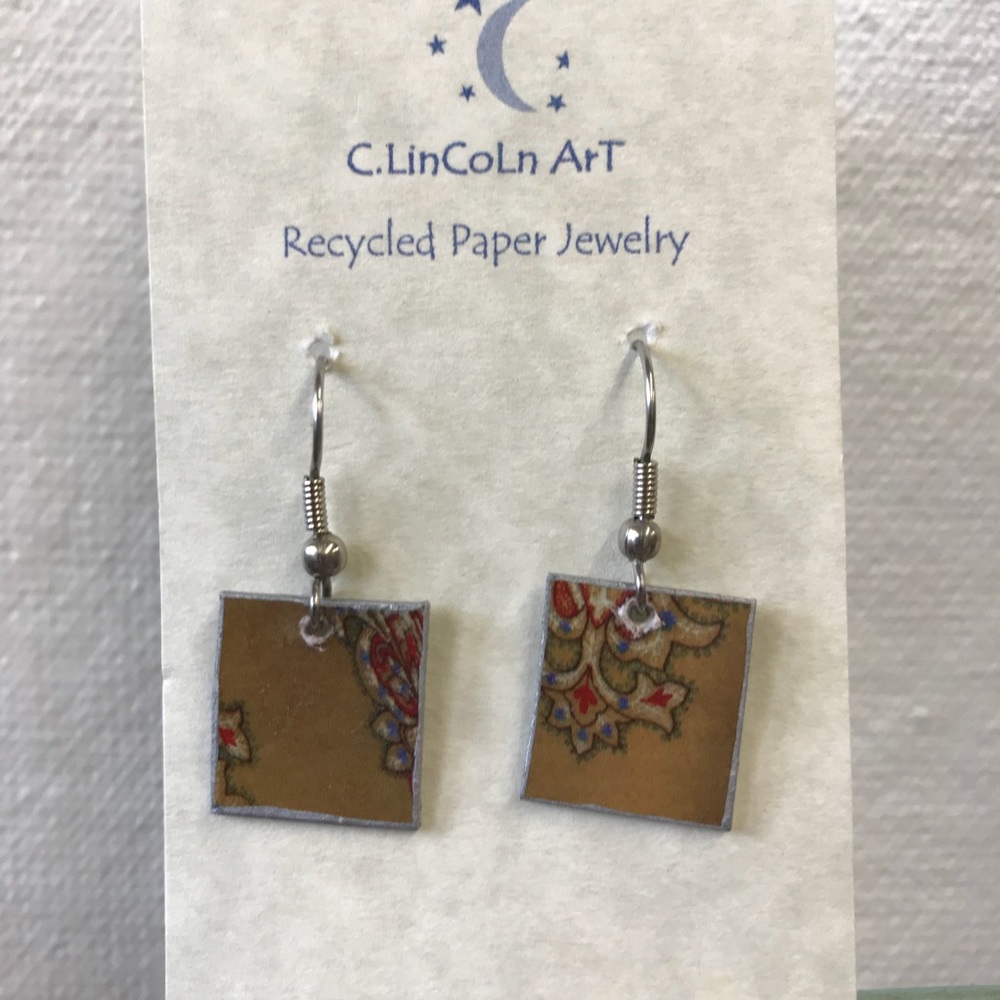 Recycled Paper Earrings ♻️